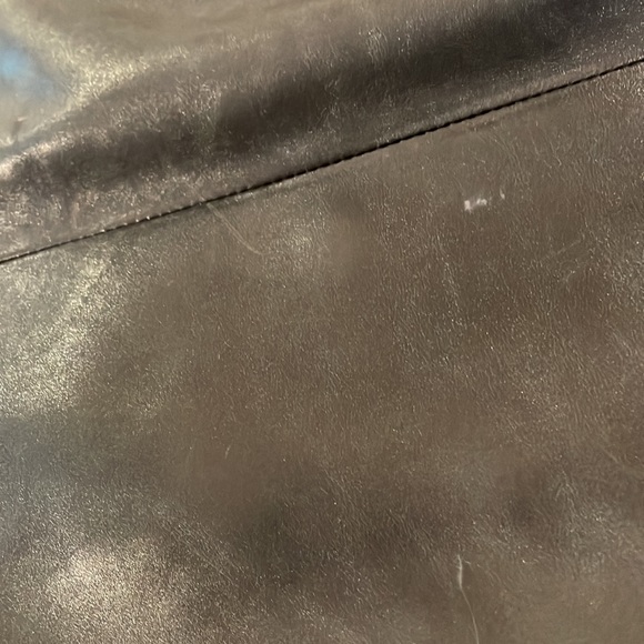 Fossil Memoir Anthology Crossbody Foldover Tote Black Leather Purse Shoulder Bag - Picture 11 of 16